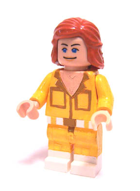 Lego Minifigure Head Teenage Mutant Ninja Turtles April O'Neil H48 